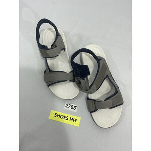 Men’s E Brand Senoise 3 Size 9.5 W Taupe Navy Strappy Waterproof Sandals NWOT